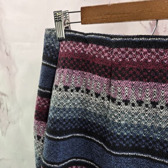 Vintage Southwestern Skirt Womens 29 Medium Maxi Tapestry Blanket Aztec Wrap 90s - Picture 2 of 12